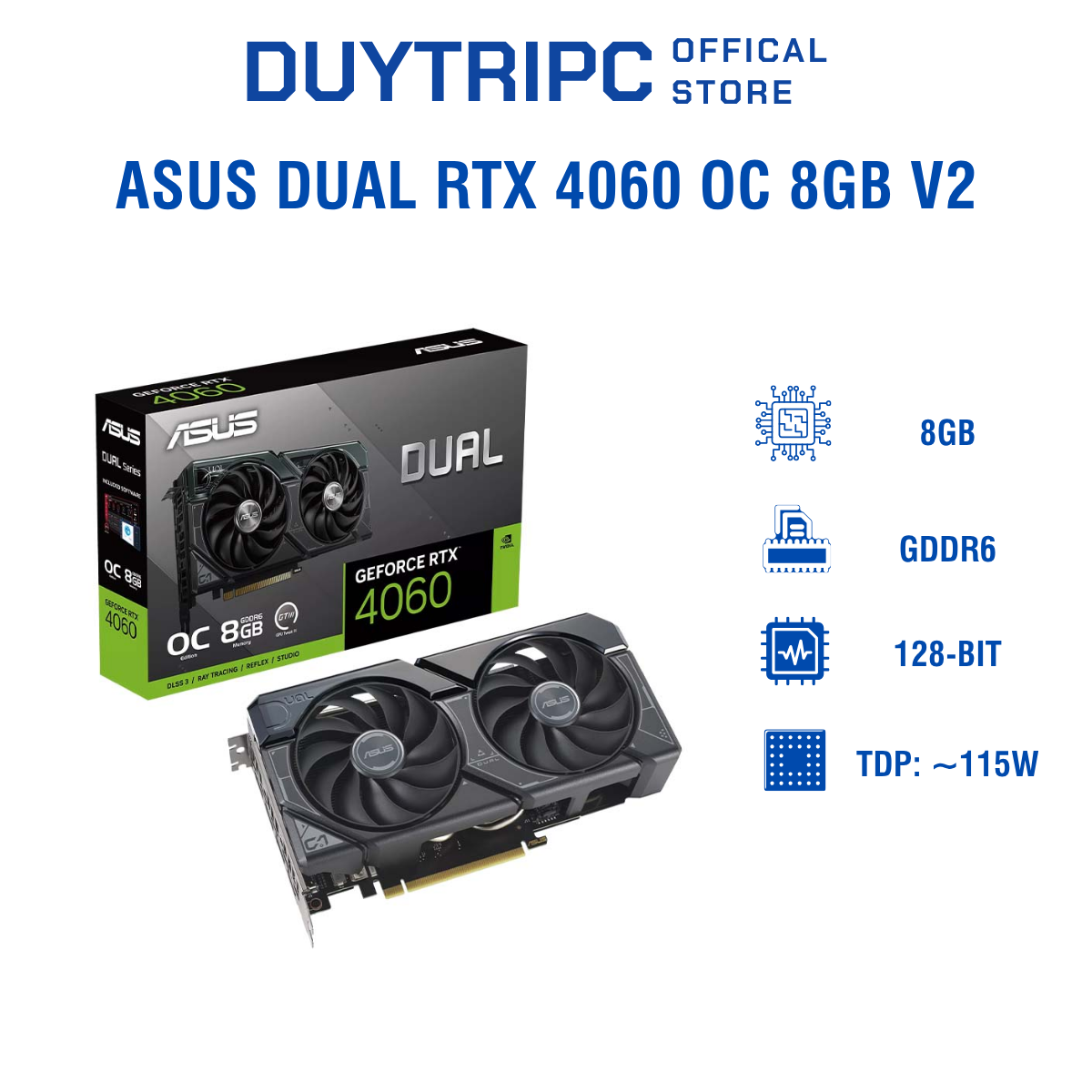 Asus DUAL RTX 4060 OC 8GB V2
